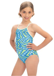 Dolfin Girl's Zenon Print Keyhole Swimsuit
