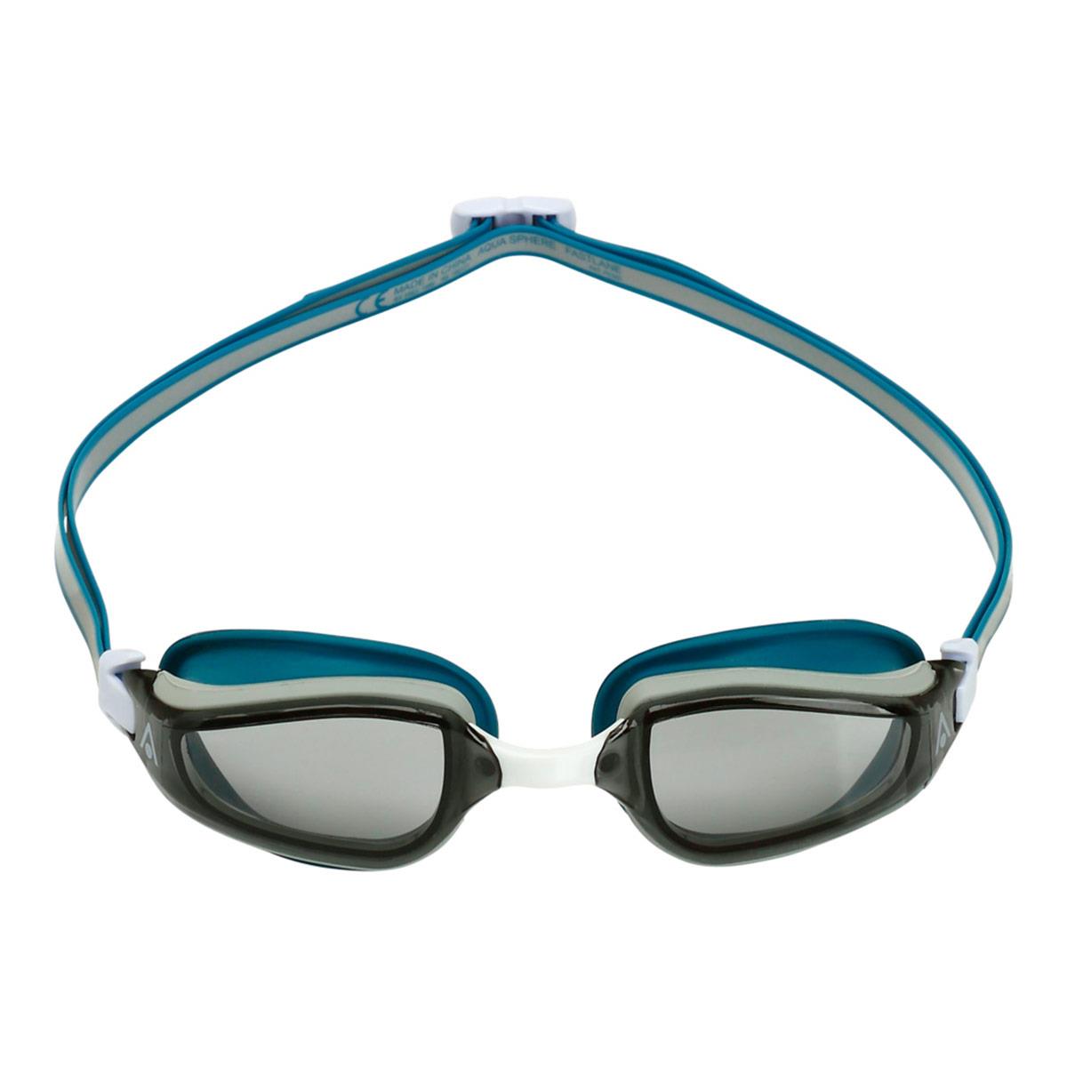 Aquasphere Fastlane Smoke Lens Goggles - Petrol Blue-0