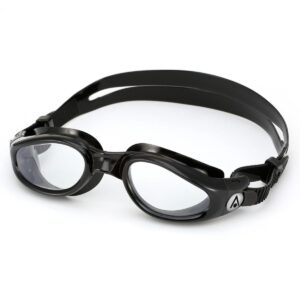 Aquasphere Kaiman Clear Lens Goggles - Black-0
