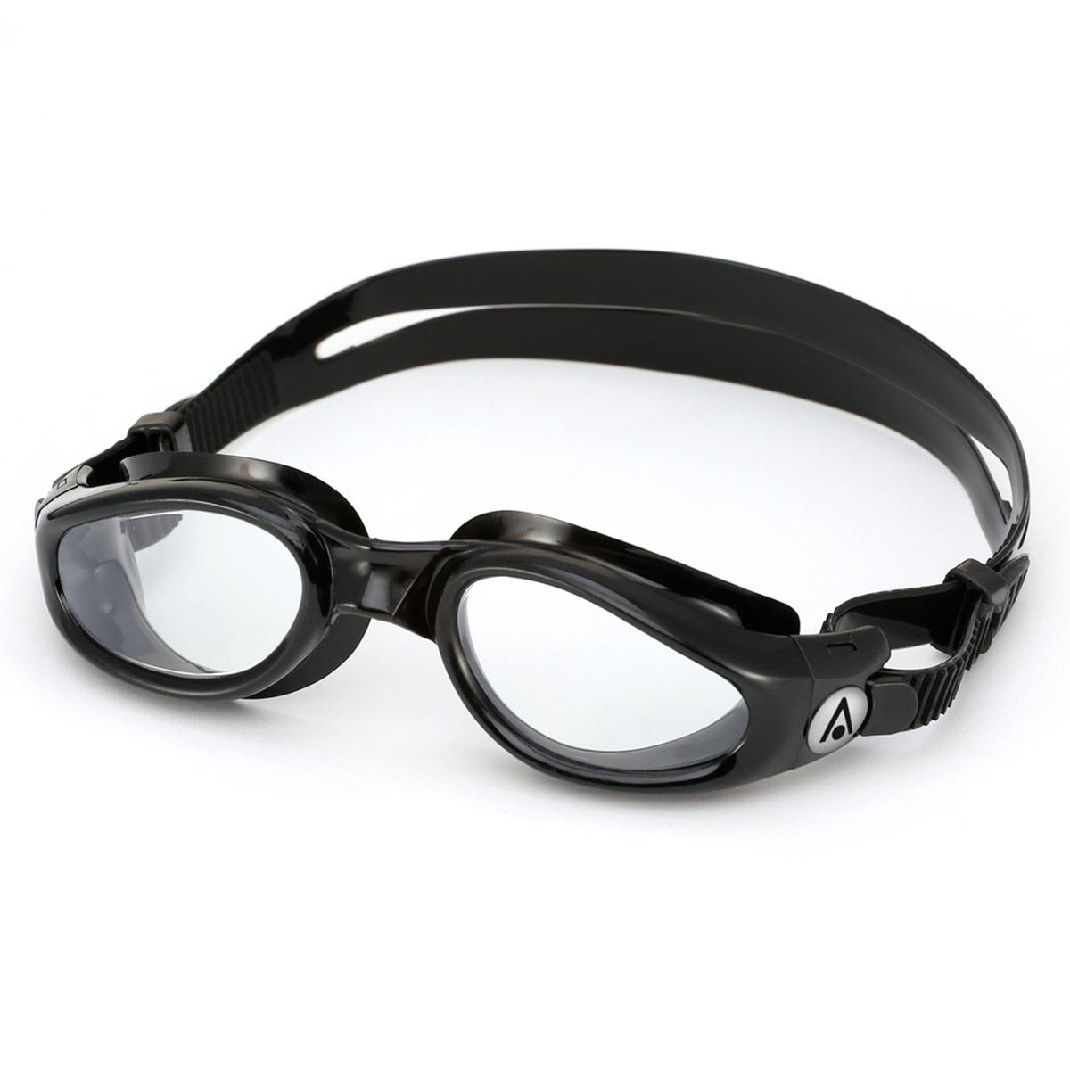 Aquasphere Kaiman Clear Lens Goggles - Black-0