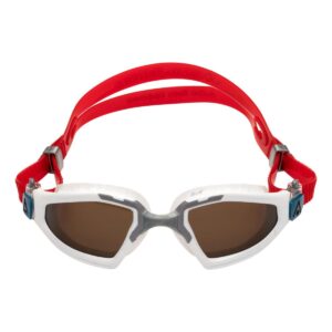 Aquasphere Kayenne Pro Brown Polarized Goggles - White / Grey