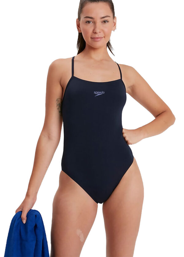 Speedo Eco Endurance+ Thinstrap Swimsuit - Navy