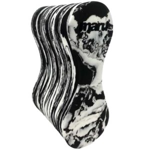 Maru Swirl Pull Buoy - Black/White-0