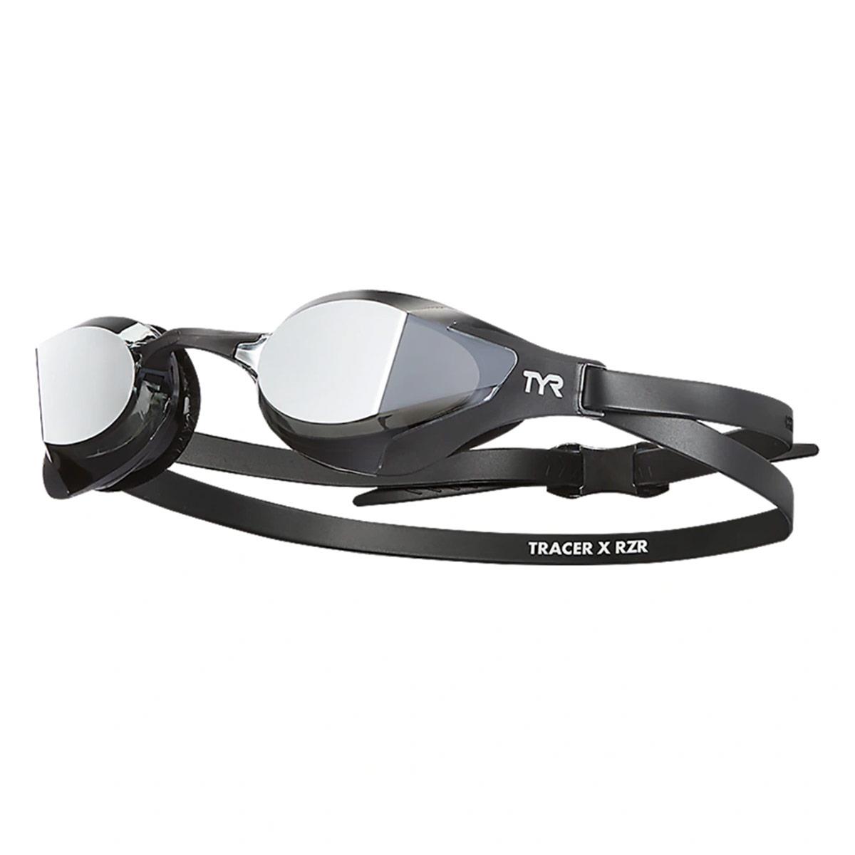 TYR Tracer X RZR Mirrored Goggles - Silver / Black