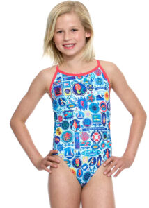 Amanzi Seafarer Girls Swimsuit Blue / Multi