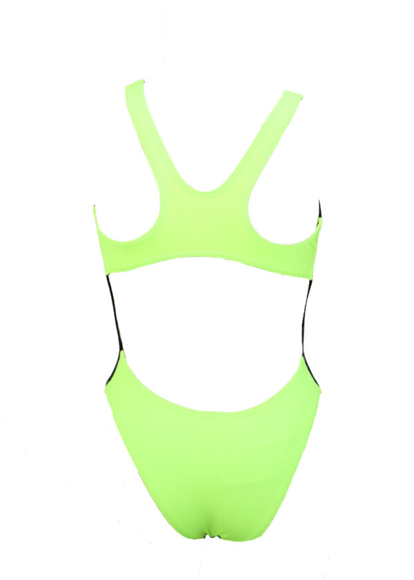 Akron Girls Babbitt Evo Swimsuit – Black/Comedy Green