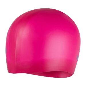 Speedo כובע סיליקון לילדים עם שיער ארוך - ורוד ביגוניה/כחול לפיס-0