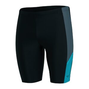 Speedo צלילה לגברים Jammer - שחור/כחול היפרסוני/פחם אמריקאי