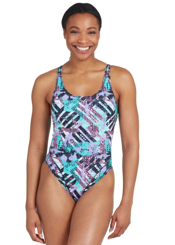Zoggs Master back Swimsuit - Breakaway Print