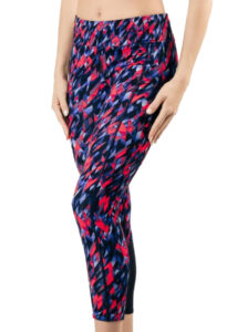TYR Polar 3/4 Kalani Tight - Navy/Red