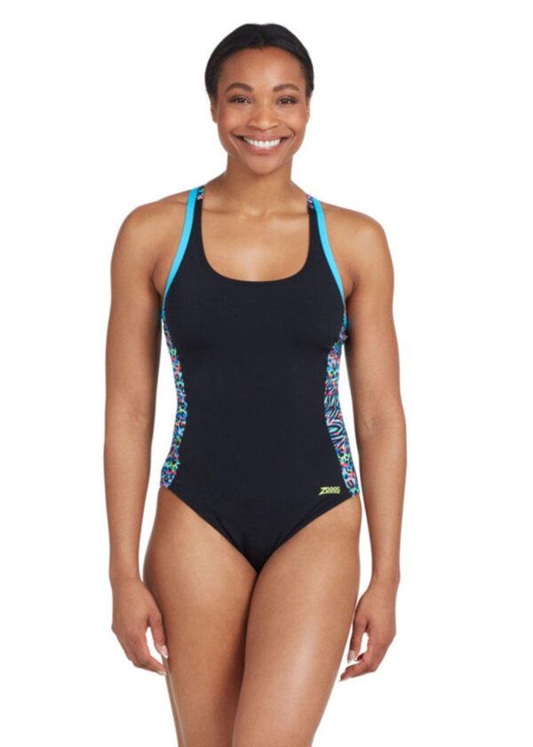 Zoggs Women's Atomback Swimsuit - Namibia Print-0
