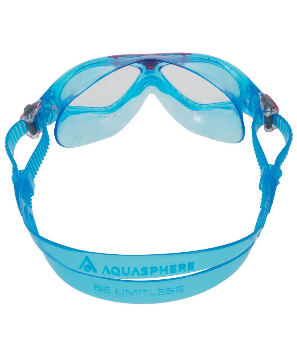 AQUA SPHERE VISTA JUNIOR CLEAR GOGGLES - TURQUOISE/PINK-brand