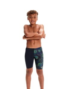 Speedo Boy's Allover Digital Jammer - Jellyfish Glows
