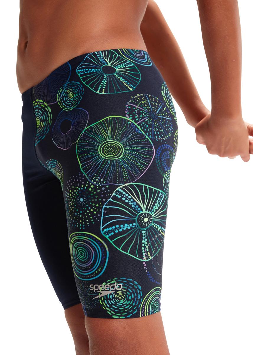 Speedo Boy's Allover Digital Jammer - Jellyfish Glows-573096