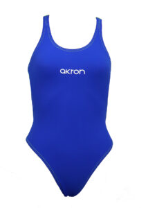 Akron בגד ים לבנות Babbitt Evo דו-צבעוני - כחול / ירוק פלואורסצנטי