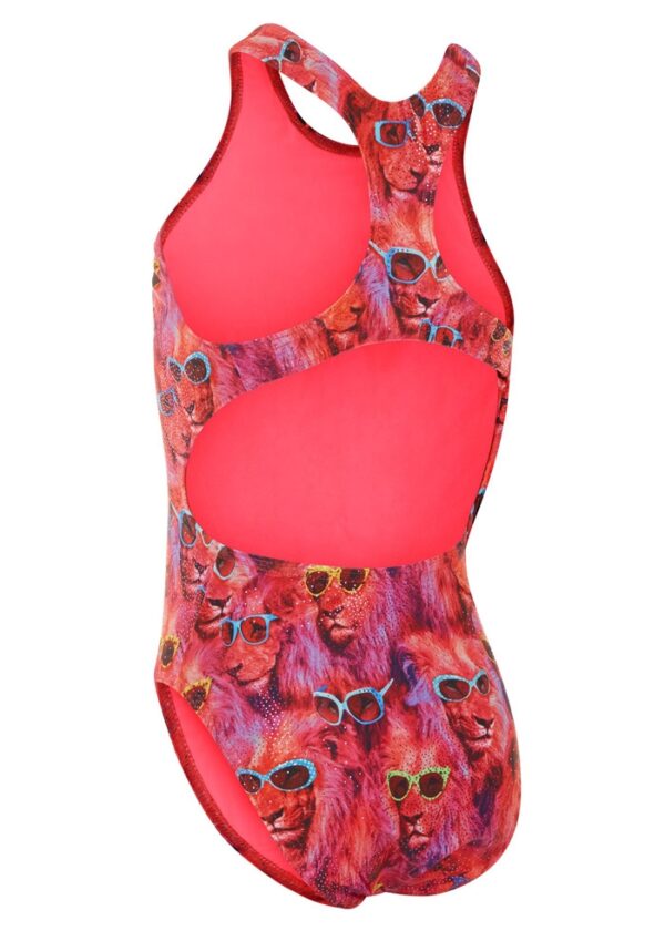 Maru Kids Cool Catz Rave Back Swimsuit – Coral