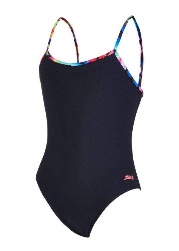 Zoggs Girls Rainbow Palms Classicback Swimsui
