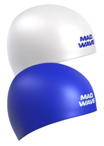 Mad Wave Reverse Champion Swim Cap White / Blue