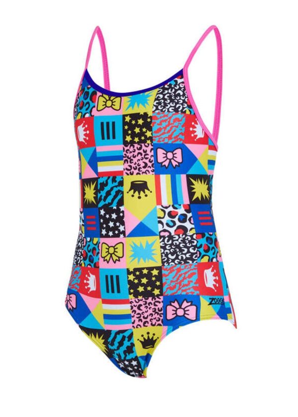Zoggs Girls Starback Swimsuit - Crazy