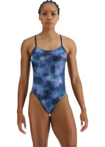 TYR Women's Starhex CutoutFit Swimsuit - Blue Ice