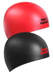 Mad Wave כובע שחייה הפוך של צ'מפיון אדום/שחור