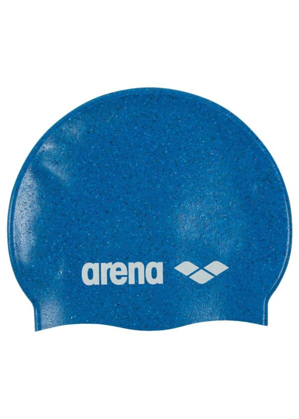Arena Recycled Junior Silicone Swim Cap - Blue/Multi-0