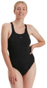 Speedo Womens Eco Endurance+ Medalist Plus Size Swimsuit - Black