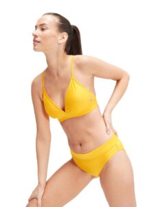 Speedo Womens Banded Triangle Bikini - Mango