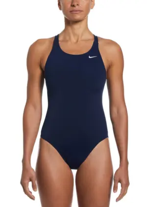 Nike Hydrastrong Solid Fastback One Piece Swimsuit - Midnight Navy