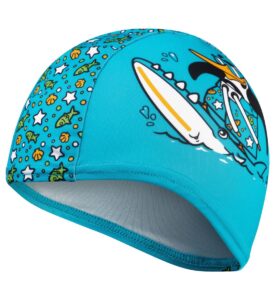 Speedo Printed Polyester Cap - Blue/Green