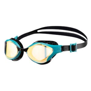 Arena Air-Bold Swipe Mirror Goggles - Yellow Copper / Green Lake