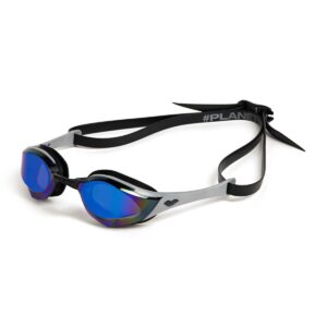 Arena Cobra Edge Swipe Mirrored Goggles - Blue / Silver / Black