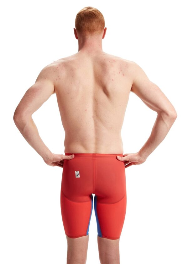 Speedo Fastskin LZR טהור Valor מותן גבוה 2.0 Jammer – אדום להבה / קובלט פופ