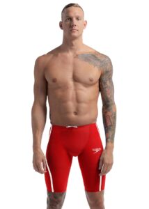 Speedo Fastskin LZR Pure Intent 2.0 High Waisted Jammer - Flame Red / White