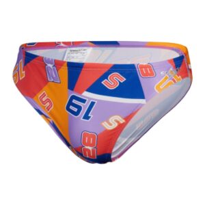 Speedo Mens 5 cm Allover Digital Full Throttle Brief - Cobalt / Purple / Mandarin / Watermelon / White