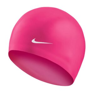 Nike Solid Silicone Swim Cap - Pink Prime-0