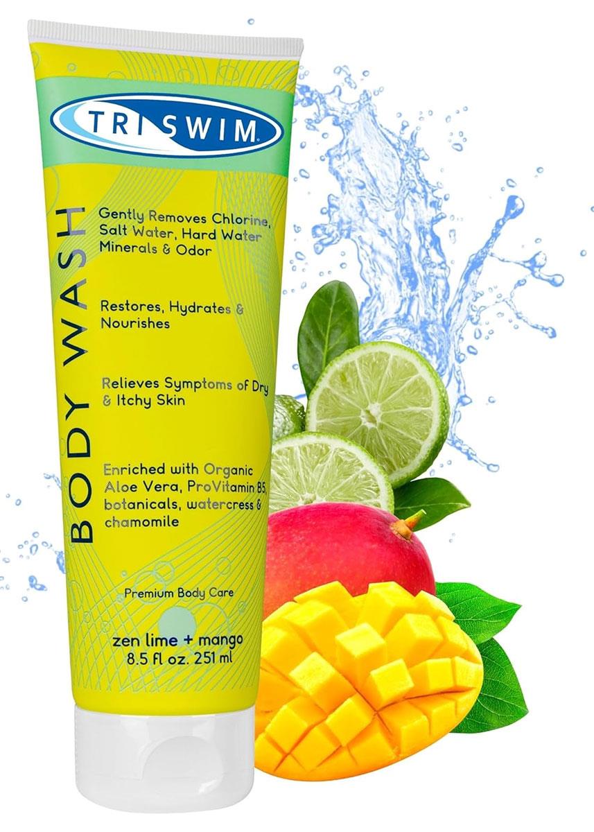 SBR Triswim Chlorine Removal Body Wash - Zen Lime & Mango - 251 ml-0