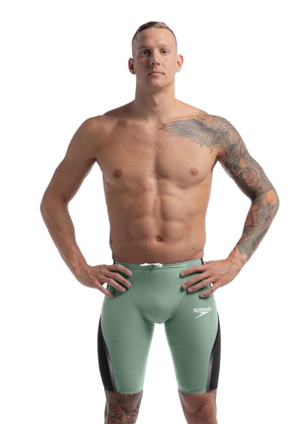 Speedo Fastskin LZR Pure Intent 2.0 High Waisted Jammer - Green / Black-0