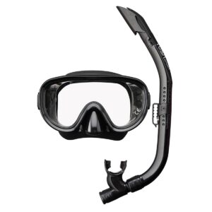 TUSA מסכה ושנורקל משולבים Sport UC0110 Elite - שחור / שחור-0