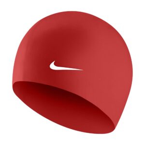 Nike Solid Silicone Swim Cap - University Red-0