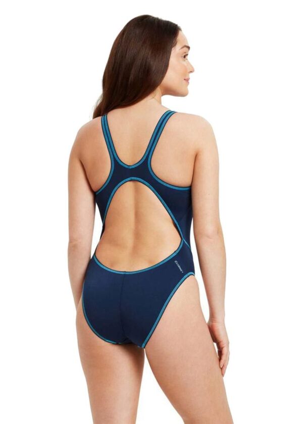 Zoggs Women’s Wire Masterback Swimsuit – Navy