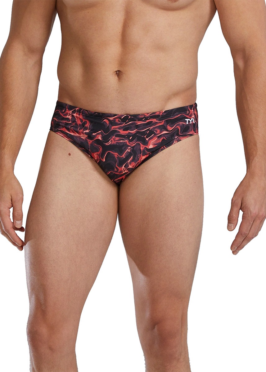 TYR Durafast Elite® Energia ブリーフ - レッド - ProSwimwear Com