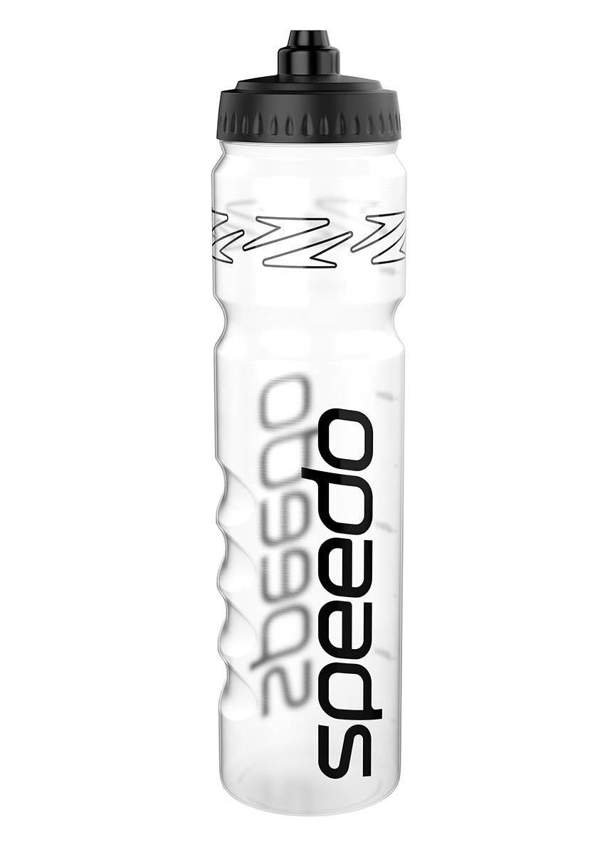 Speedo Water Bottle 1 Litre - Clear / Black-0