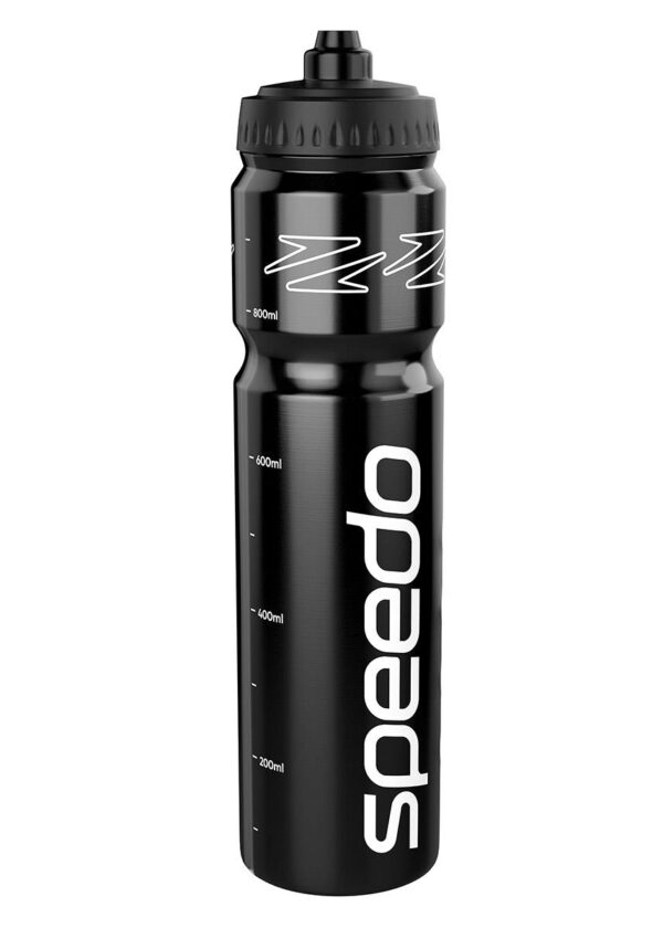 Speedo Water Bottle 1 Litre - Black / White-0