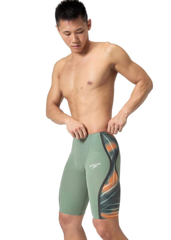 Speedo Fastskin LZR טהור Intent מותן גבוה 2.0 Jammer - ירוק / כתום