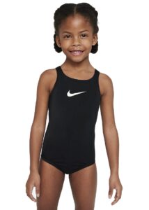 Nike Girl's Essential Racerback One Piece Swimsuit - Black