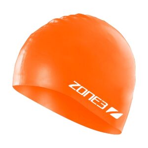 Zone3 כובע שחייה מסיליקון - כתום