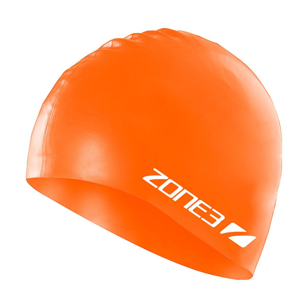 Zone3 シリコン製スイムキャップ - オレンジ