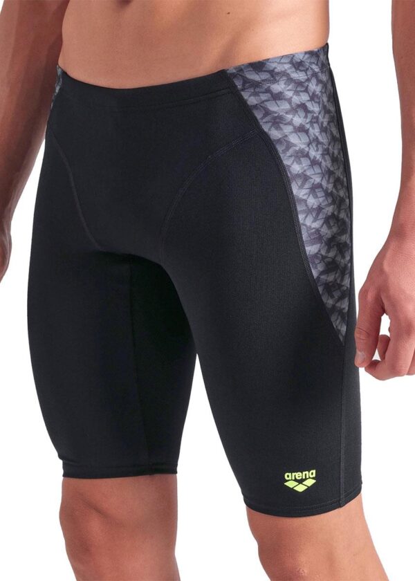 Arena Monogram Swim Jammer - Black / Dark Sage