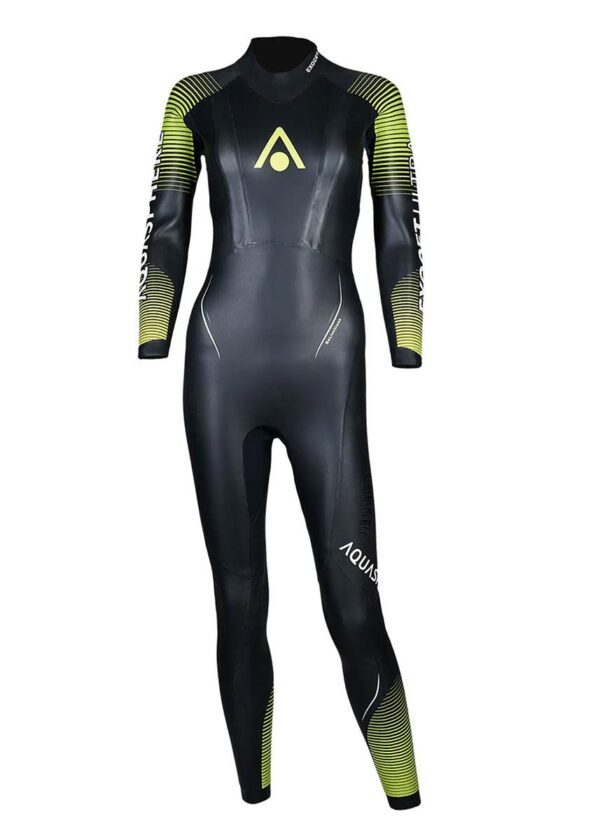 Aquasphere חליפת צלילה Exocet Ultra לנשים - שחור / ליים